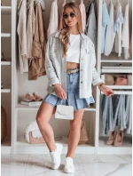 džínsová minisukňa s volánmi MIRABELL modrá FashionStreet CY0506