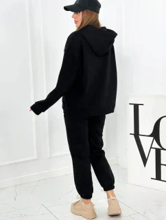 Izolovaná bavlnená súprava, mikina + nohavicami Brooklyn čierny
