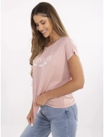 Tričko D12100M02737A svetlo ružová Tričko D12100M02737A svetlo ružová