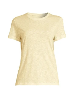 Dámske tričko Casall Soft Texture Tee, žlté