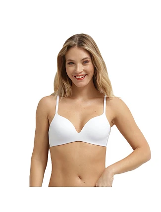 DIM INVISIBLE WIRELESS PADDED BRA - DIM - biela