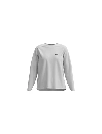 Cyklistické tričko POC W's Motion Air L/S Jersey, biele