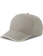 Atlantis Headwear Recy Five Piping – 5-panelová sendvičová čiapka 33.0282 šedá/biela