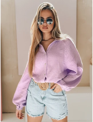 Dámske nadrozmerné mušelínové tričko MUSLINEA berry FashionStreet DY0476 Dámske nadrozmerné mušelínové tričko MUSLINEA berry FashionStreet DY0476