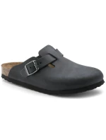 Dámske/pánske žabky Birkenstock Boston Black oil leather narrow (0059463)