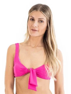 Vrchný diel dámskych plaviek E02J37LY00J-G6Q1 neónová ružová - Guess