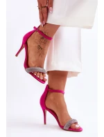 Sandále na podpätku model 181049 Step in style Sandále na podpätku model 181049 Step in style