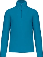 Kariban K 912 Mikina z mikrofleecu so zipsom na 1/4 dĺžky „Enzo“ 20.K912 tropical blue