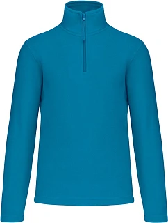Kariban K 912 Mikina z mikrofleecu so zipsom na 1/4 dĺžky „Enzo“ 20.K912 tropical blue
