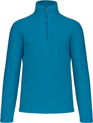Kariban K 912 Mikina z mikrofleecu so zipsom na 1/4 dĺžky „Enzo“ 20.K912 tropical blue