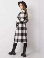 Dámsky kabát LK EN 508286.17X biely a čierny