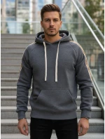 Pánska sivá mikina FashionStreet BX5945 Pánska sivá mikina FashionStreet BX5945