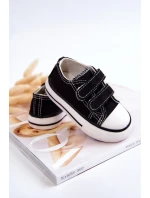 Dziecięce Trampki Na Rzepy Czarne Bernie