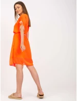 Šaty DHJ SK 1508.12 fluo oranžová