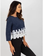 Blúzka LK BZ 506428.90 tmavomodrá