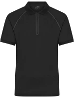 Daiber JN 1308 Pánske polo tričko z piké so zipsom 02.1308 čierne/čierne Daiber JN 1308 Pánske polo tričko z piké so zipsom 02.1308 čierne/čierne
