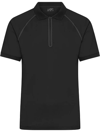 Daiber JN 1308 Pánske polo tričko z piké so zipsom 02.1308 čierne/čierne Daiber JN 1308 Pánske polo tričko z piké so zipsom 02.1308 čierne/čierne