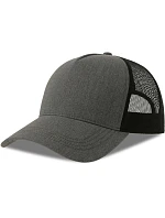 Atlantis Headwear Rapper Cotton-S 5-panelová truckerová čiapka 33.0260 šedá melírovaná/čierna Atlantis Headwear Rapper Cotton-S 5-panelová truckerová čiapka 33.0260 šedá melírovaná/čierna