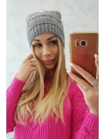 Fleecová čiapka Marta K231 tmavo šedá