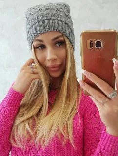 Fleecová čiapka Marta K231 tmavo šedá