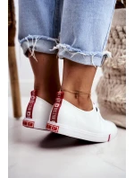 Dámske kožené tenisky Big Star GG274005 White-Red