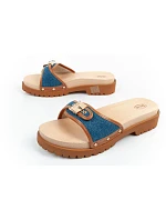 Dámske dreváky W F305492349 hnedo-modré - Scholl Iconic