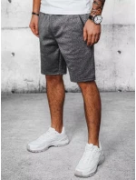 Pánske tmavosivé teplákové šortky FashionStreet SX2190