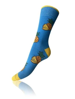 Darčekové balenie zábavných bláznivých ponožiek 4 páry CRAZY SOCKS BOX - BELLINDA - svetlozelená