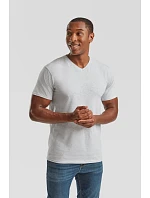 Fruit of the Loom Valueweight V-Neck T Tričko s výstrihom do V 16.1066 biele