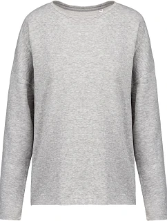 Kariban K 471 Dámska mikina oversize 20.K471 svetlosivá melírovaná