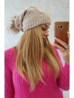 Sandra K210 svetlo béžová fleecová čiapka Sandra K210 svetlo béžová fleecová čiapka