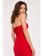 Dámske šaty K131 Červená - Makover Dámske šaty K131 Červená - Makover