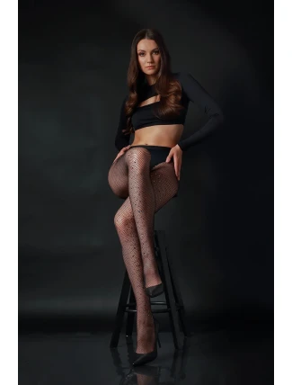 Knittex pančuchy 22317 Stone Cabarette Lurex 2-4