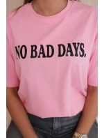 Bavlnená blúzka No Bad Days svetlo ružová Bavlnená blúzka No Bad Days svetlo ružová