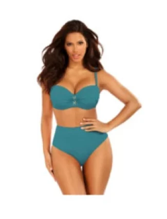 Dámske dvojdielne plavky New Trends 20 - S730D8 - 10 tyrkysová - Self Dámske dvojdielne plavky New Trends 20 - S730D8 - 10 tyrkysová - Self