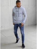 Pánska sivá mikina FashionStreet BX5459