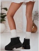 Dámske snežnice s hrubou podrážkou čierne FashionStreet ZY1284