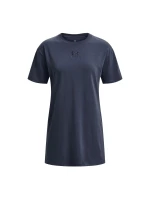 Dámske tričko Printed Extended SS SS23 tm.šedé - Under Armour