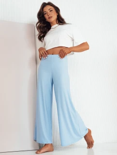 Dámske široké nohavice TERENI modré FashionStreet UY2003