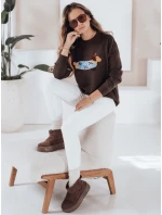 Dámsky sveter CHICPAWS s aplikáciou hnedého psa FashionStreet MY2544 Dámsky sveter CHICPAWS s aplikáciou hnedého psa FashionStreet MY2544