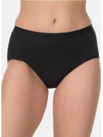 NUR DIE COTTON MIDISLIP dámske nohavičky s vysokým strihom - NUR DIE - čierna