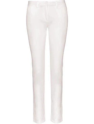 Kariban K 741 Dámske chino nohavice 20.K741 biele Kariban K 741 Dámske chino nohavice 20.K741 biele