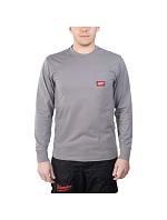 Tričko MILWAUKEE s vreckom a dlhými rukávmi – svetlošedé WTLSGR-XXL Tričko MILWAUKEE s vreckom a dlhými rukávmi – svetlošedé WTLSGR-XXL