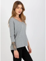 Blúzka EM BZ ES 21 609.10x šedá Blúzka EM BZ ES 21 609.10x šedá