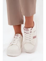 Dámske tenisky na platforme Big Star - biele Dámske tenisky na platforme Big Star - biele