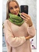 KN16 Dámska čiapka s kapucňou zelená neónová