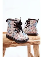 Dziecięce Botki Brokatowe We Wzory Wielokolorowe Reggie