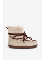 Dámske zateplené snežnice Beige Rohes