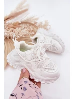 Buty Sportowe Sneakersy Dziecięce Białe Tilvianea