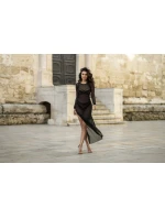 Dámske šaty V-10679 black - Axami Dámske šaty V-10679 black - Axami